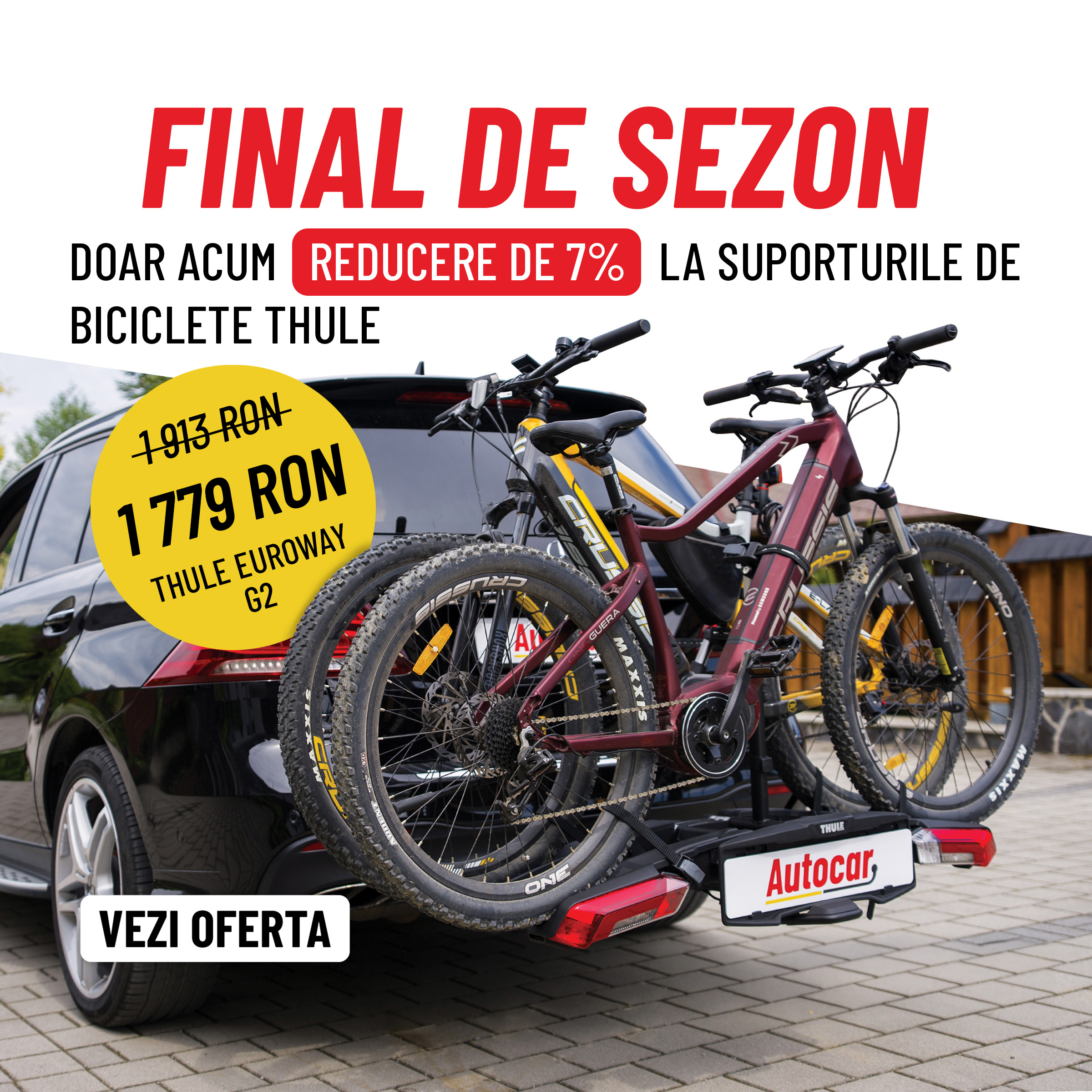 reducere de 7%  la suporturile de biciclete